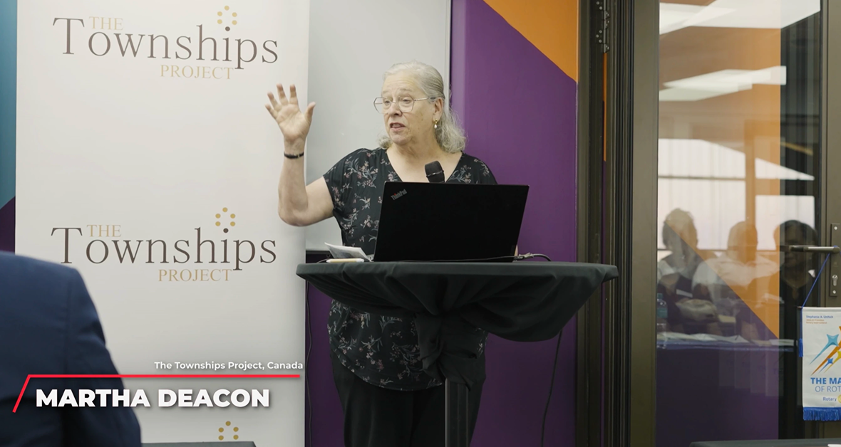 Martha Deacon addressing the Symposium participants at the Kagiso Hub in Krugersdorp, South Africa